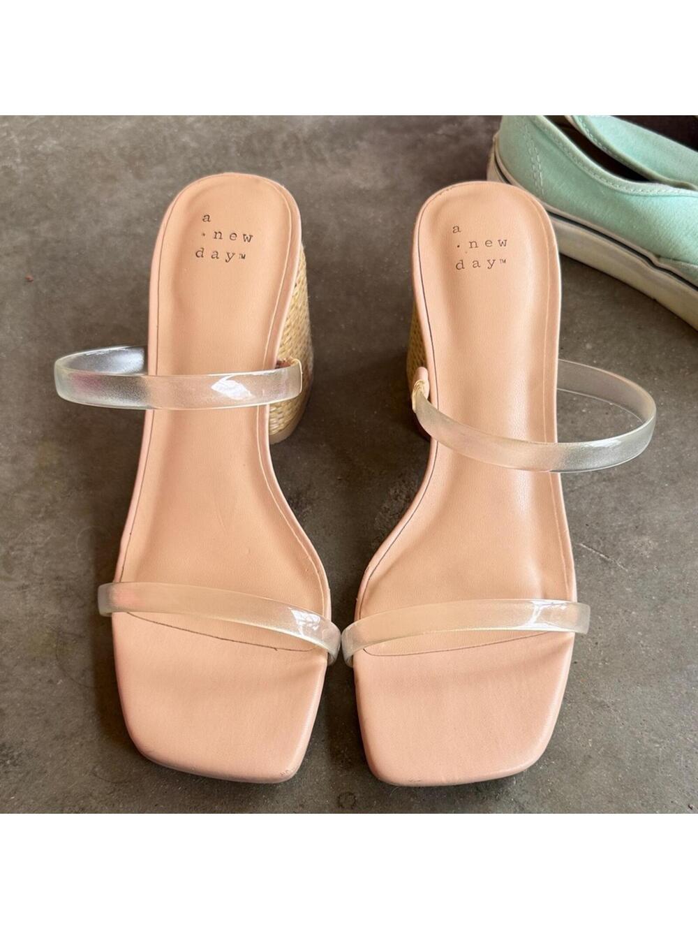 A New Day Women's Blush Wedge Sandals